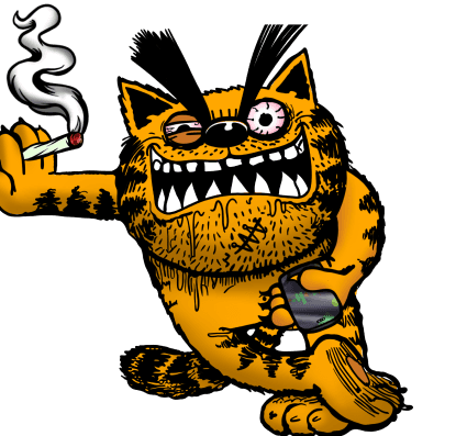 Bad Cat Smoking